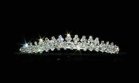 Petite Graduated Crystal Rhinestone Silver Tiara Rhinestone Jewelry CorpÂ