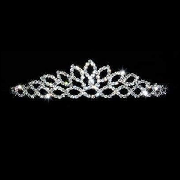 Sunset at Sea Crystal Rhinestone 1.5" Silver Tiara Rhinestone Jewelry Corp