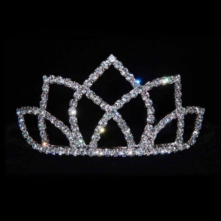 Neptune Princess Clear Crystal Rhinestone Tiara