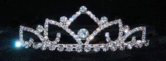 Rising Lotus Crystal Rhinestone 1.25" Silver Tiara Rhinestone Jewelry Corp
