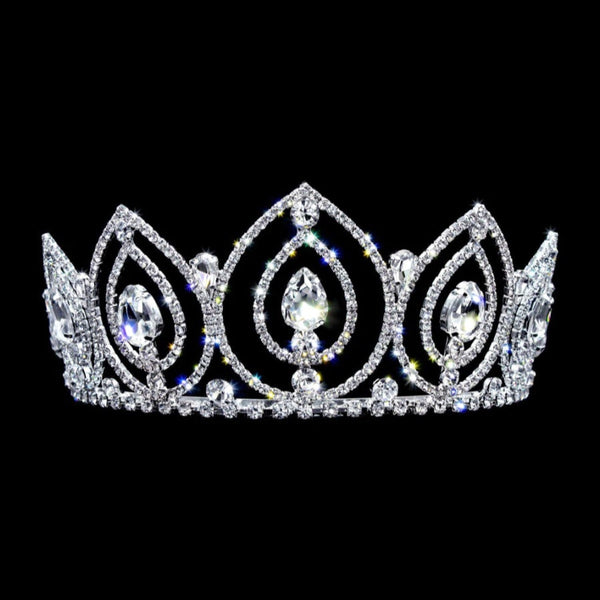 Glacier Queen Crystal Rhinestone Silver Tiara Rhinestone Jewelry Corp