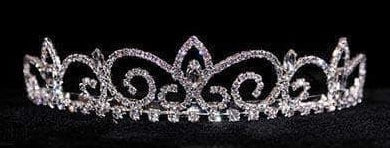 Royal Regent Crystal Rhinestone 1" Silver Tiara Rhinestone Jewelry