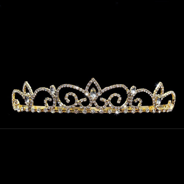 Royal Regent Gold Crystal Rhinestone Tiara Rhinestone Jewelry Corp