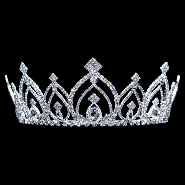 Extreme Sparkle Crystal Rhinestone 2.5" Silver Tiara Rhinestone Jewelry Corp