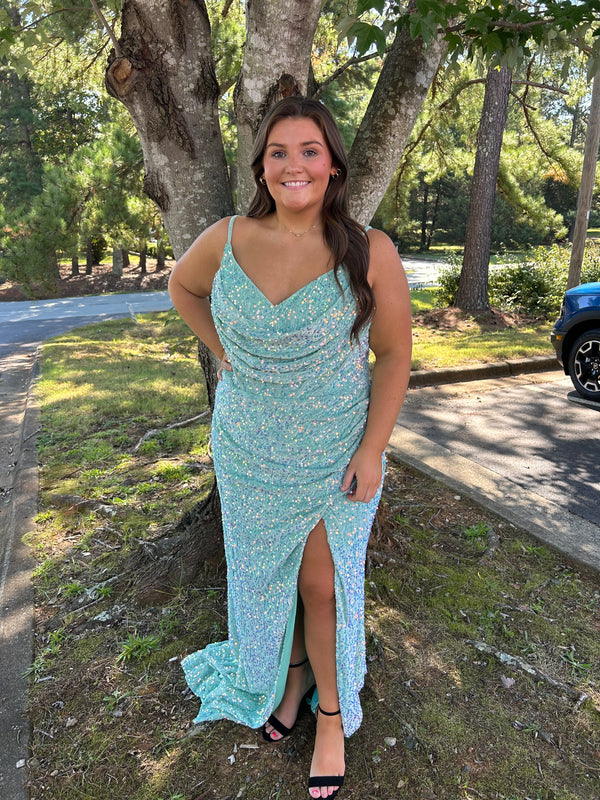 ATHENA PROM 8855 Fitted Sequin Dress