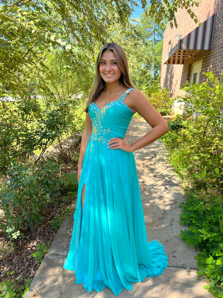 Alyce 6278 Light Turquoise Beaded Sweetheart A-Line Dress