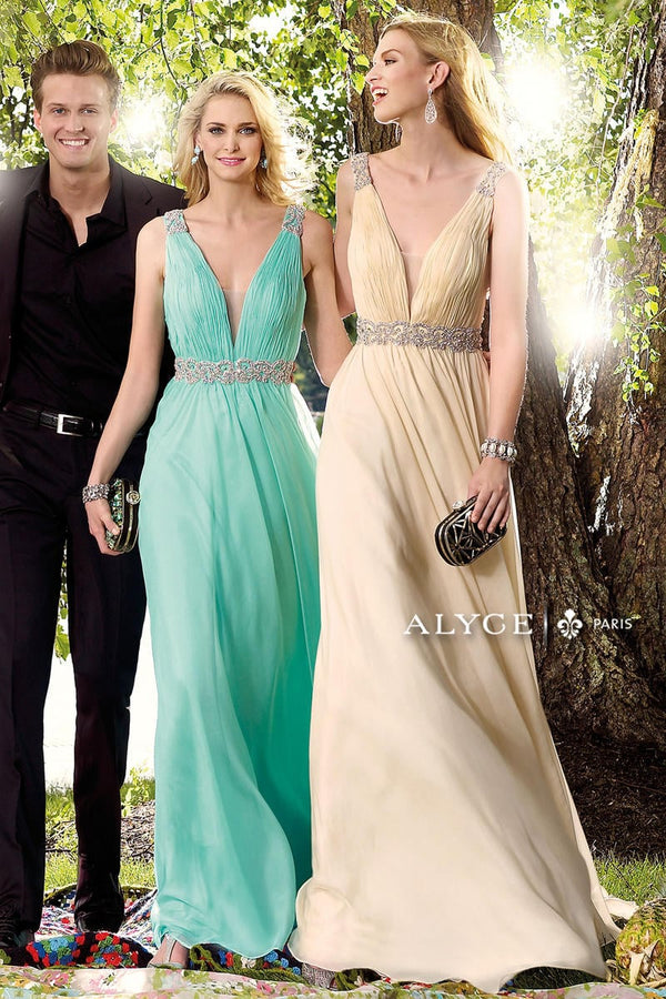 ALYCE Paris 35682 Blue Radiance Chiffon Dress Alyce Paris