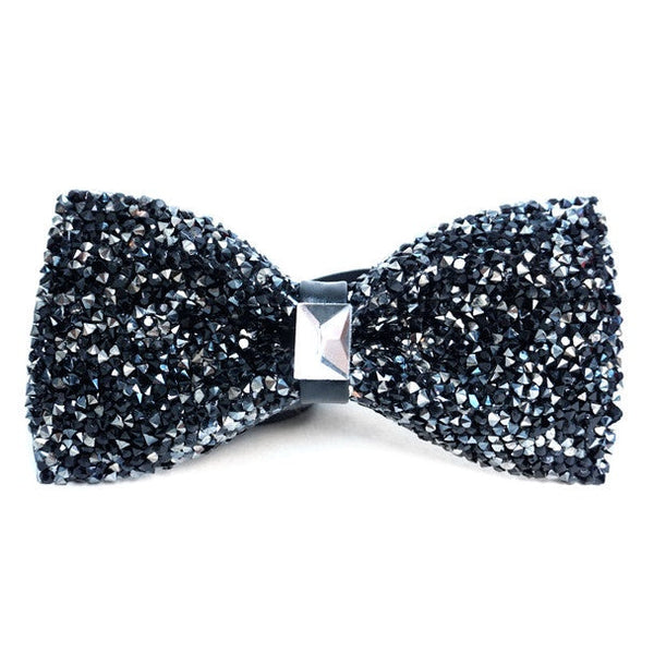 Black Sparkling Crystal Bow Tie SELININYÂ