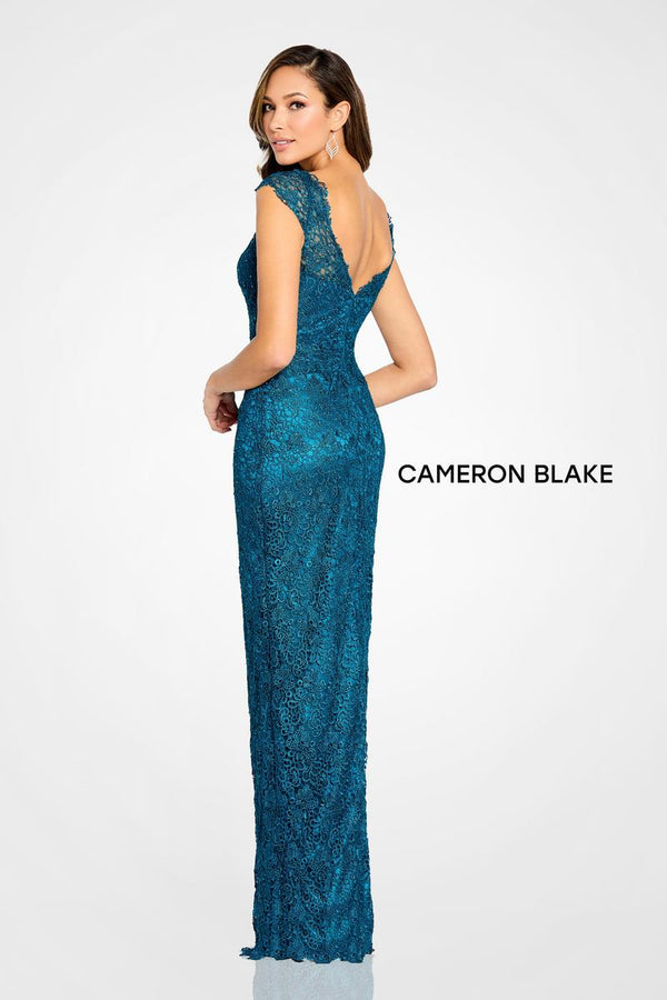 Cameron Blake B107 Lace Cap Sleeve Sheath Dress