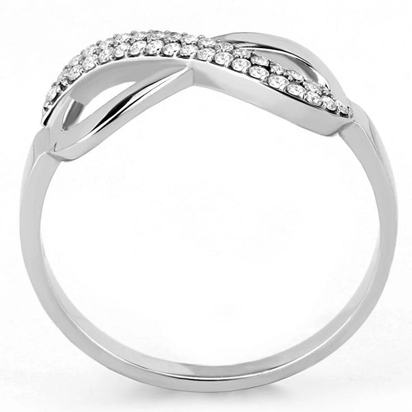 Cubic Zirconia Minimal Infinity Ring Fashion JewelryÂ