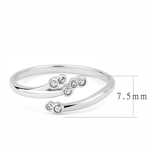 Modern Minimalist Cubic Zirconia Ring Fashion Jewelry