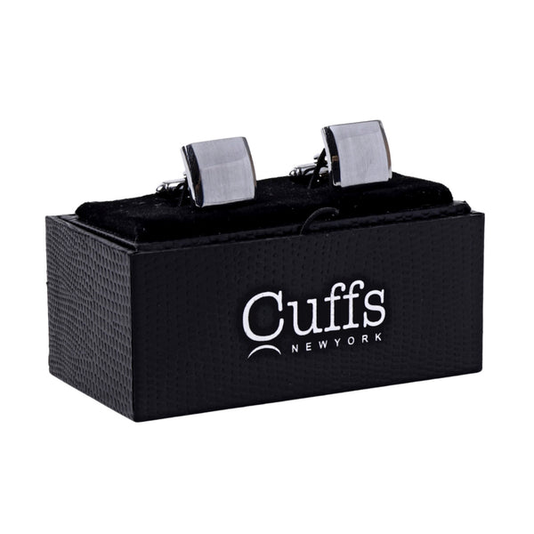 Silver Border Square Cufflinks Not specified