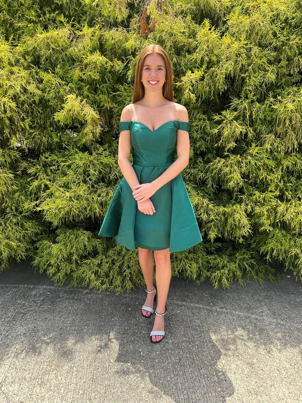 CLARISSE 30245 Off the Shoulder A-Line Cocktail Dress Clarisse DesignsÂ