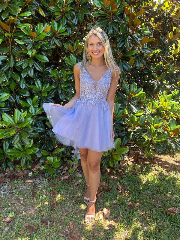 CLARISSE 30320 Lilac Tulle A-Line Cocktail Dress Clarisse Designs