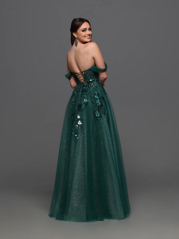 Candice Wang 72316 Emerald Green Tulle Ballgown Candice Wang