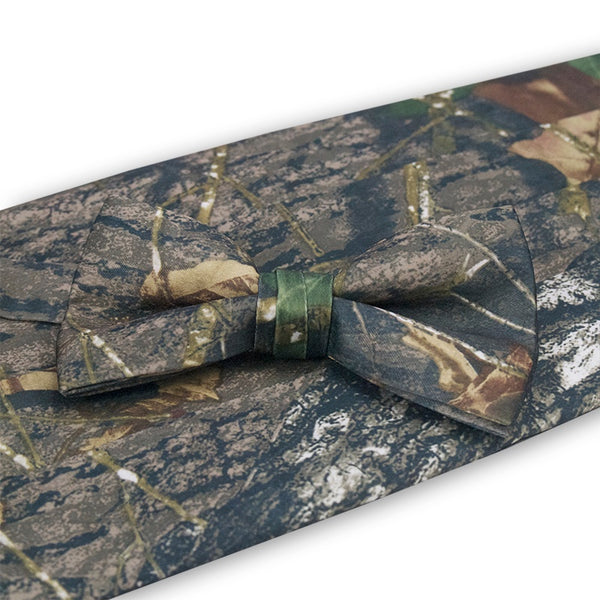 New Camouflage Bow Tie & Cummerbund Set