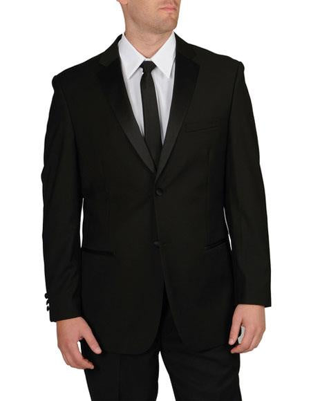 New Caravelli Black 2 Piece Regular Fit Tuxedo San Malone Enterprises