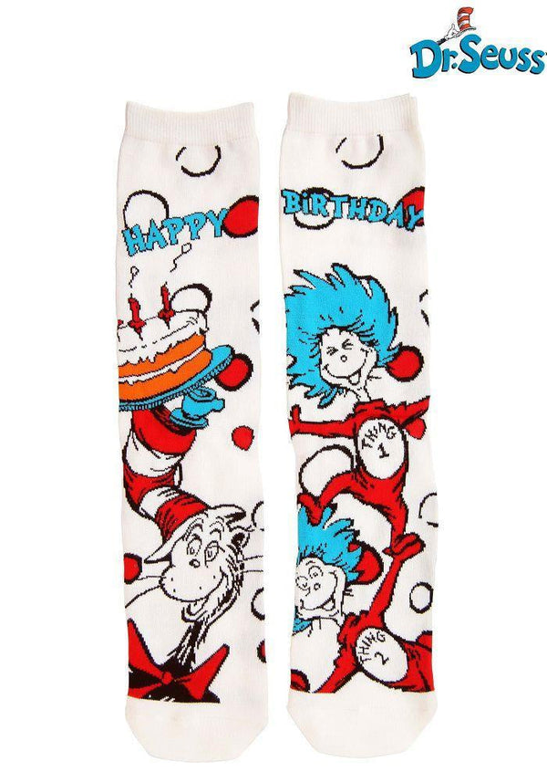 Dr. Seuss' Cat in the Hat Birthday Socks Elope