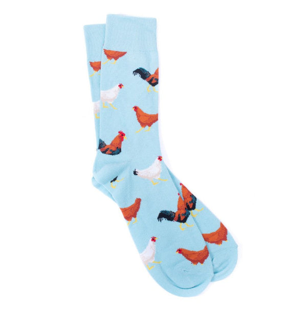 Men's Farmer's Chicken Coop Novelty Socks SELININY