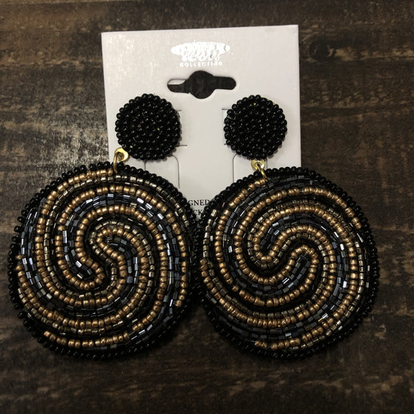 Grace Beaded Circle Earring Not specified