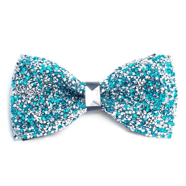 Green Sparkling Crystal Bow Tie SELININYÂ