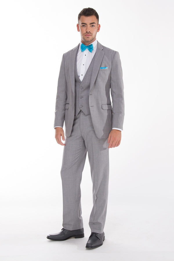 Heather Grey Allure Tuxedo Jacket and Pants by Jean Yves Jean Yves