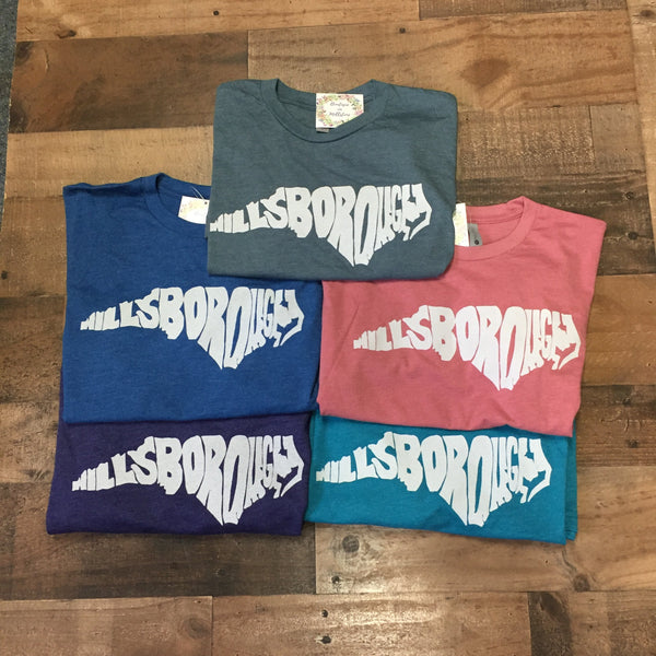 Hillsborough NC Short Sleeve Graphic Tee Boutique on Millstone