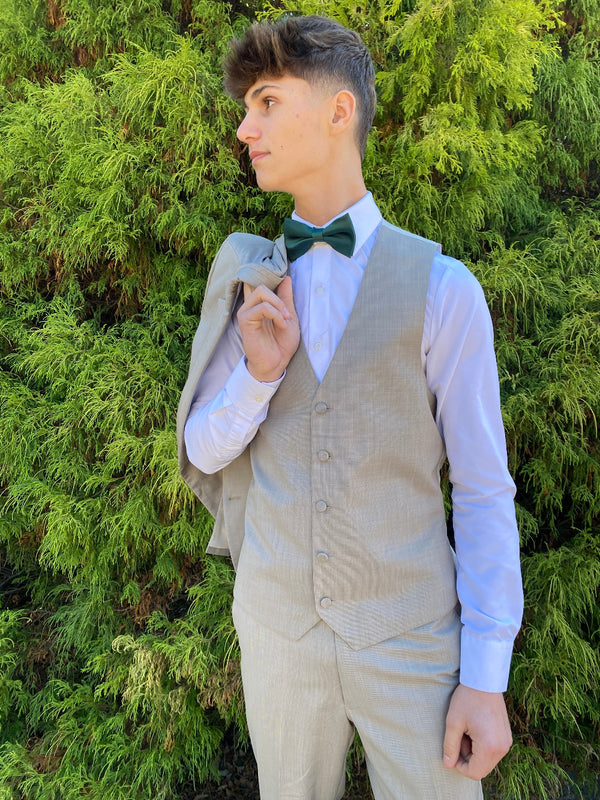 Sand Brunswick Slim Fit Suit by Allure Men Allure Men