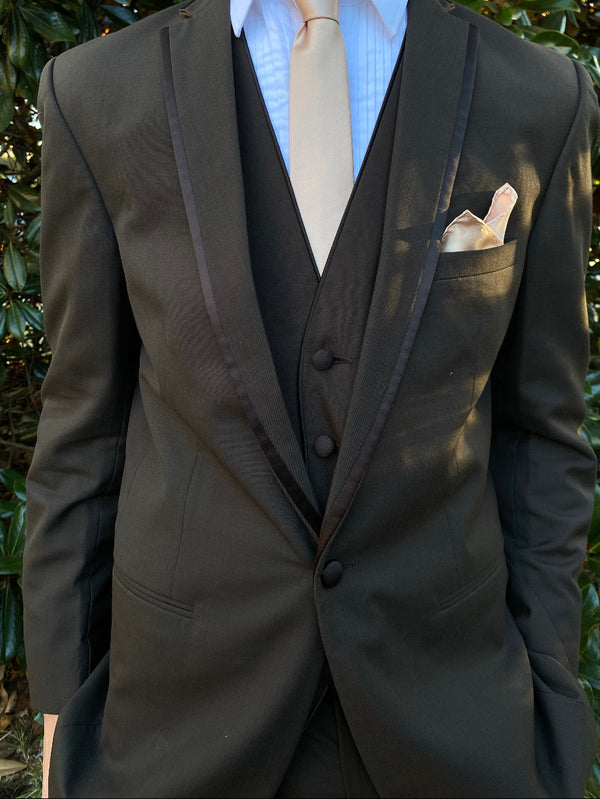 Chocolate Brown Kristoff Modern Fit Tuxedo Jacket and Pants Not specifiedÂ