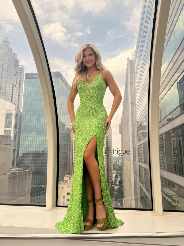 Intrigue by Blush Prom style 91011 in Apple Green