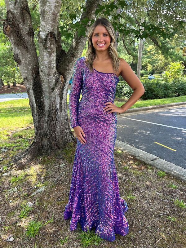 JOVANI 24098 Sequin Fit-n-Flare Dress