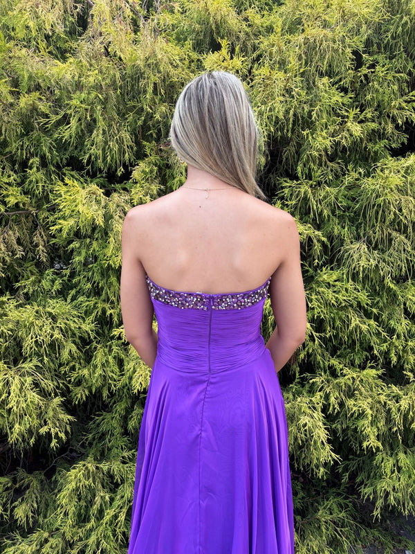 Jovani 88034 Purple Sweetheart  Chiffon Dress