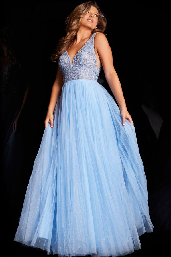 JVN by Jovani 05818 Tulle A-Line Dress JVN by Jovani