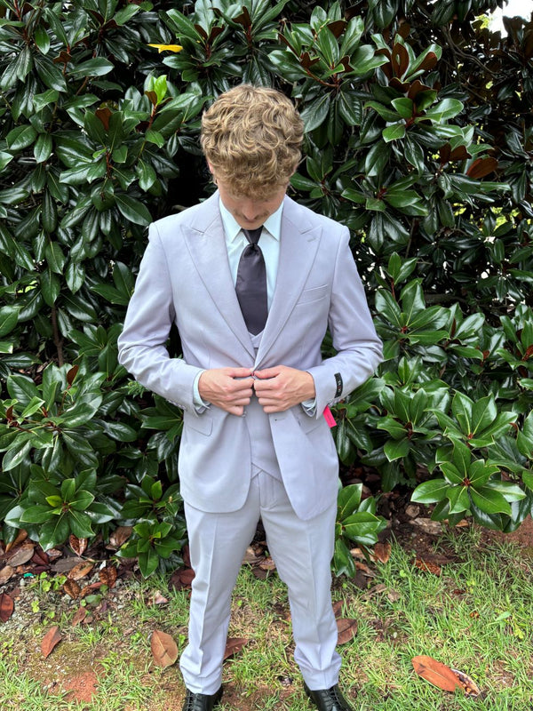 New Lavender Slim Fit 3 Piece Suit by Tazzio Suits America