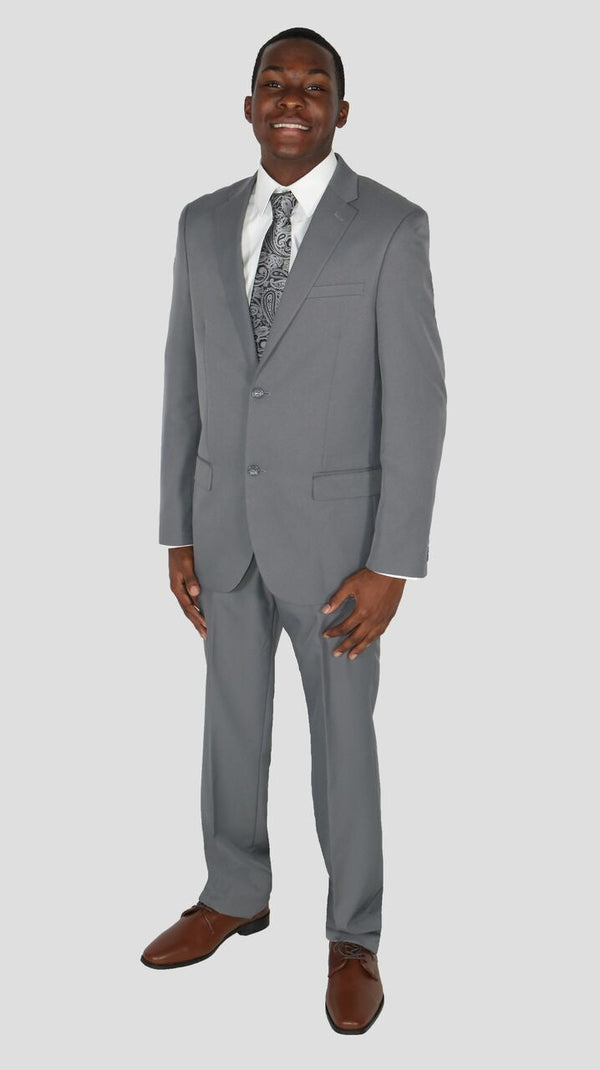 New Caravelli Light Grey 2 Piece Slim Fit Suit San Malone Enterprises