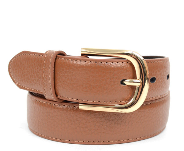 Men's Dressy Genuine Leather Brown Belt Umo Lorenzo