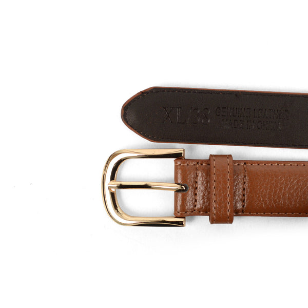 Men's Dressy Genuine Leather Brown Belt Umo Lorenzo