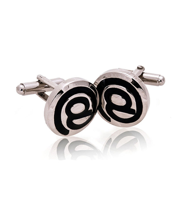 @ Symbol Silver Novelty Cufflinks SELININYÂ