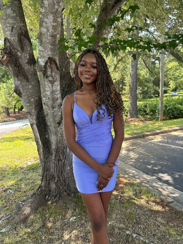 NOX Anabel T736 Strappy Back Cocktail Dress NOX ANABELÂ