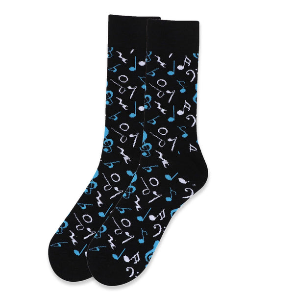 Men's Music Note Novelty Socks SELININY