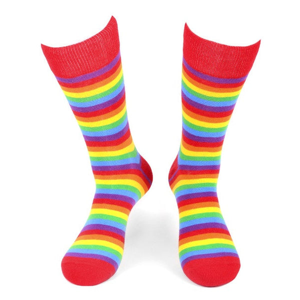 Men's Rainbow Novelty Socks SELININY