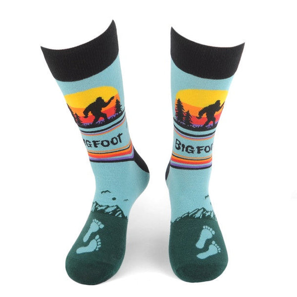 Men's Bigfoot Novelty Socks SELININY