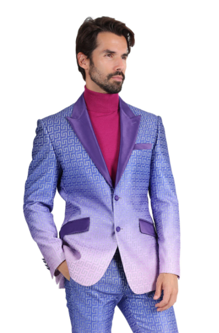 Purple / Lavender Ombre Shimmer Fashion Jacket