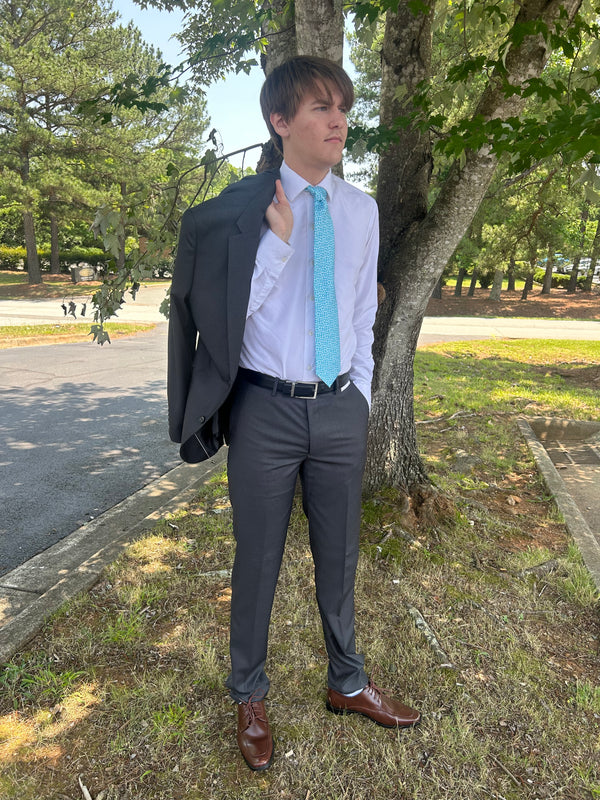 New Caravelli Grey 2 Piece Slim Fit Suit Caravelli