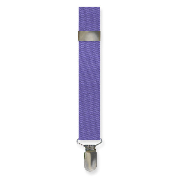 Purple Clip-on Suspenders Tuxedo Park