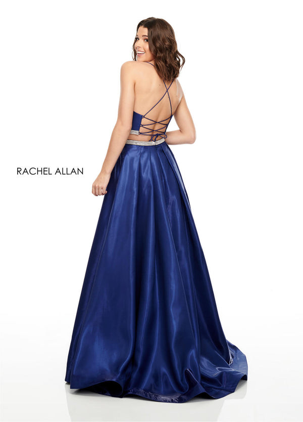 Rachel Allan 7106 Navy 2 Piece A-Line Dress Rachel Allan