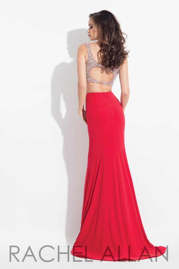 Rachel Allan 6171 Red 2 Piece Jersey Dress *FINAL SALE* Rachel Allan