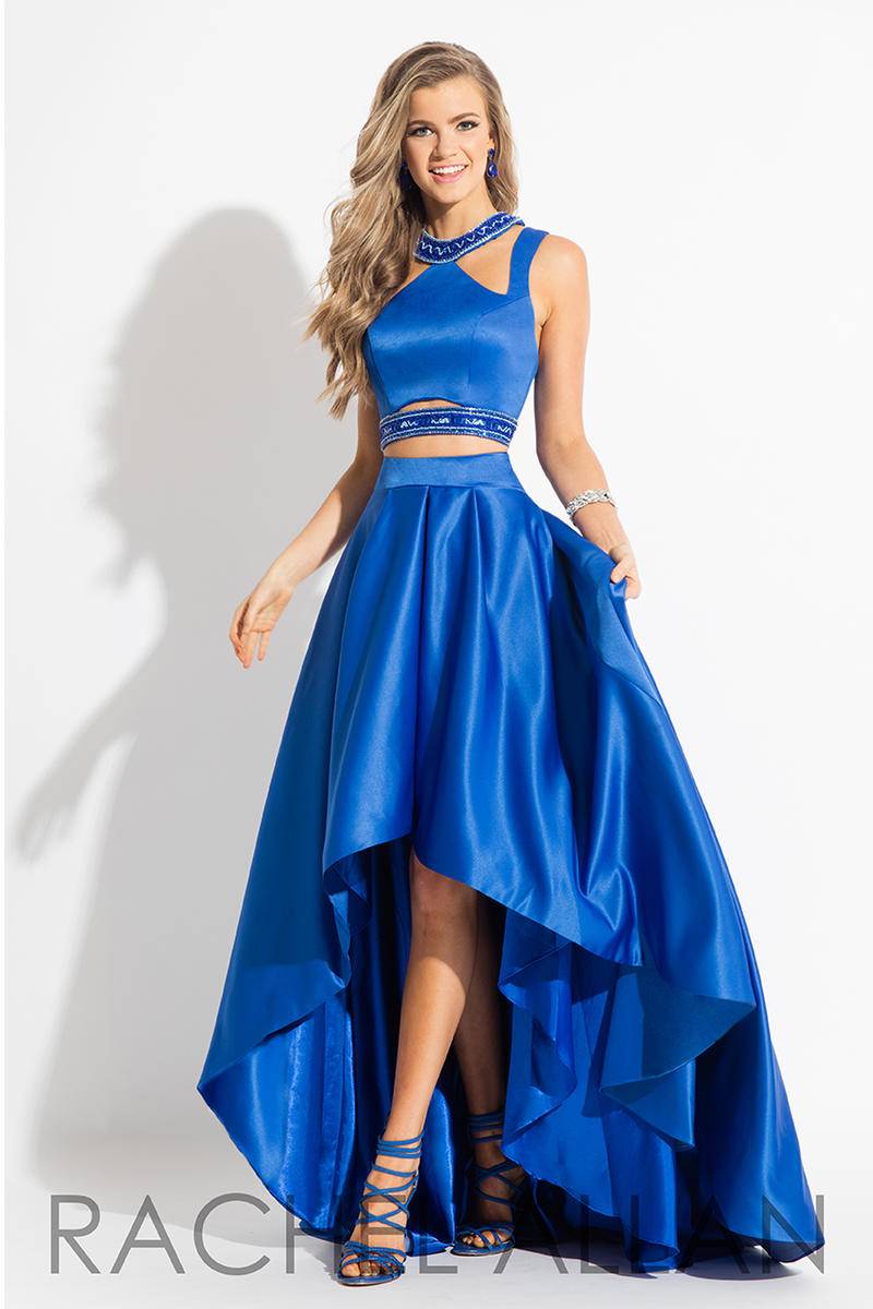 Rachel Allan 7668 Royal Blue 2 Piece Hi-Low Dress – Formalwear Outlet