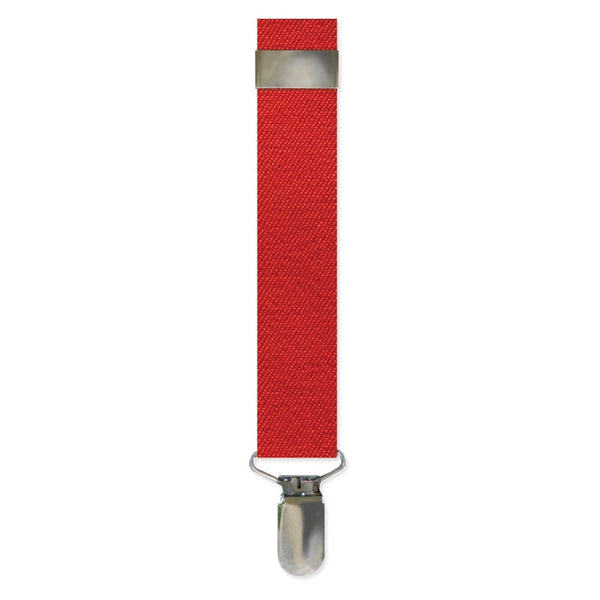 Red Clip-on Suspenders Tuxedo Park