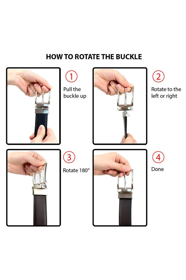 Men's Black & Brown Reversible Belt How To Image Umo Lorenzo